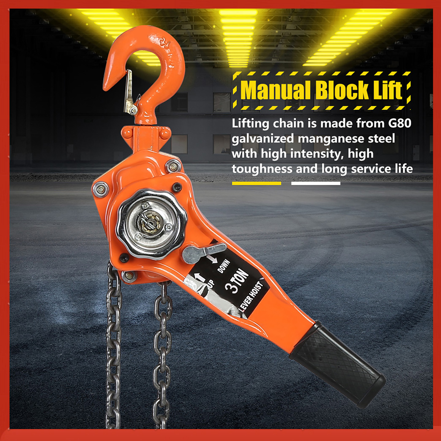 Pull Up Bar Tower - Lever Hoist Pulley Hoist Chain Block