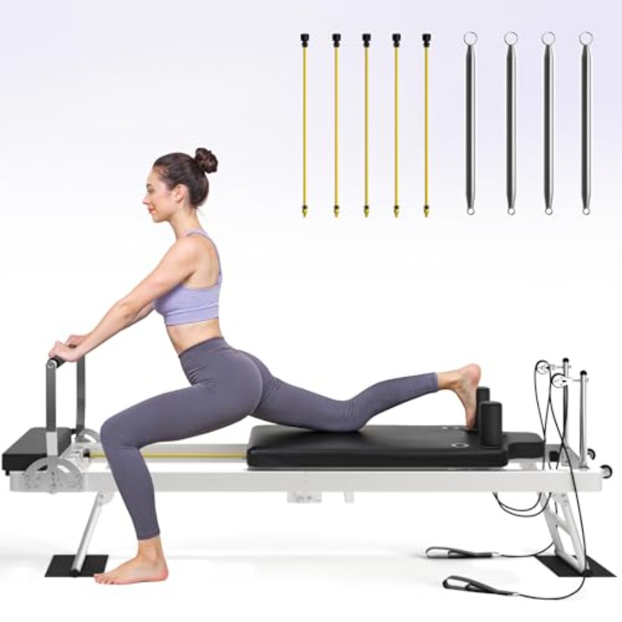 Home Gym Pilates - Foldable Pilates Reformer Machine for Home