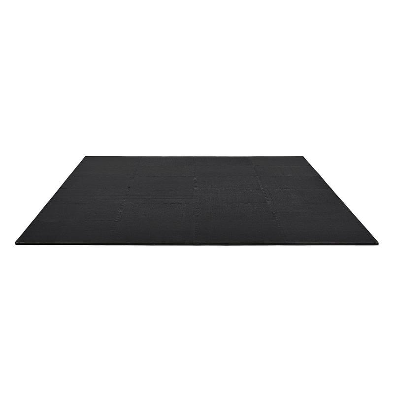 Home Gym Rubber Flooring - Puzzle Exercise Mat, 24 PCS Fitness