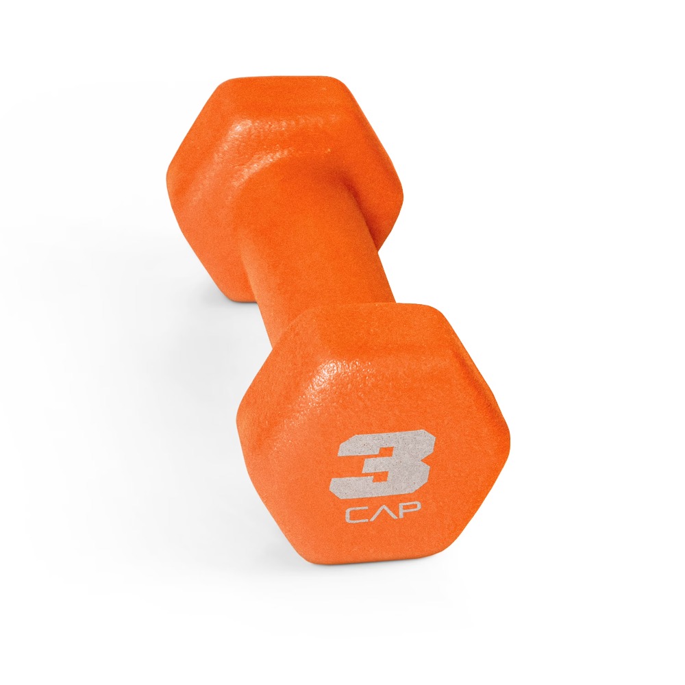 Home Gym No Equipment - Neoprene Dumbbell 3 lb Free Weight