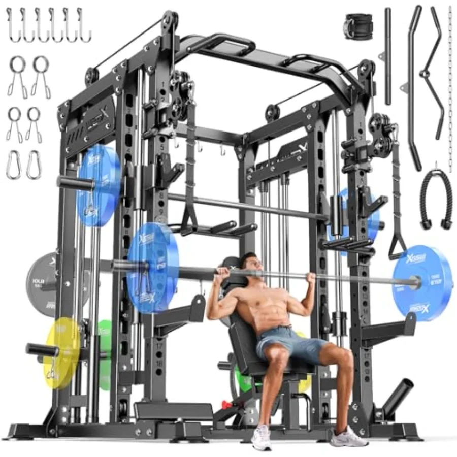 Home Gym Rack With Cables - Home gym power rack with Smith