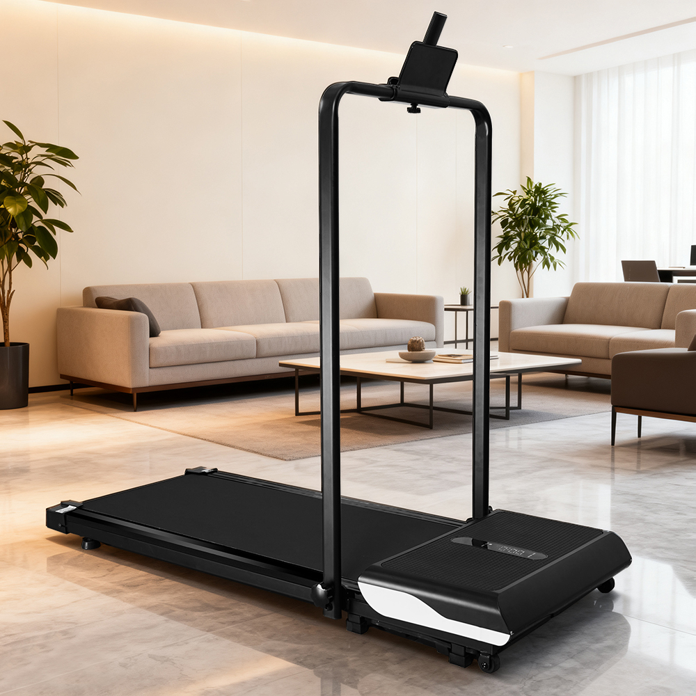 Home Gym No Equipment - Foldable Under Desk Electric Treadmill with