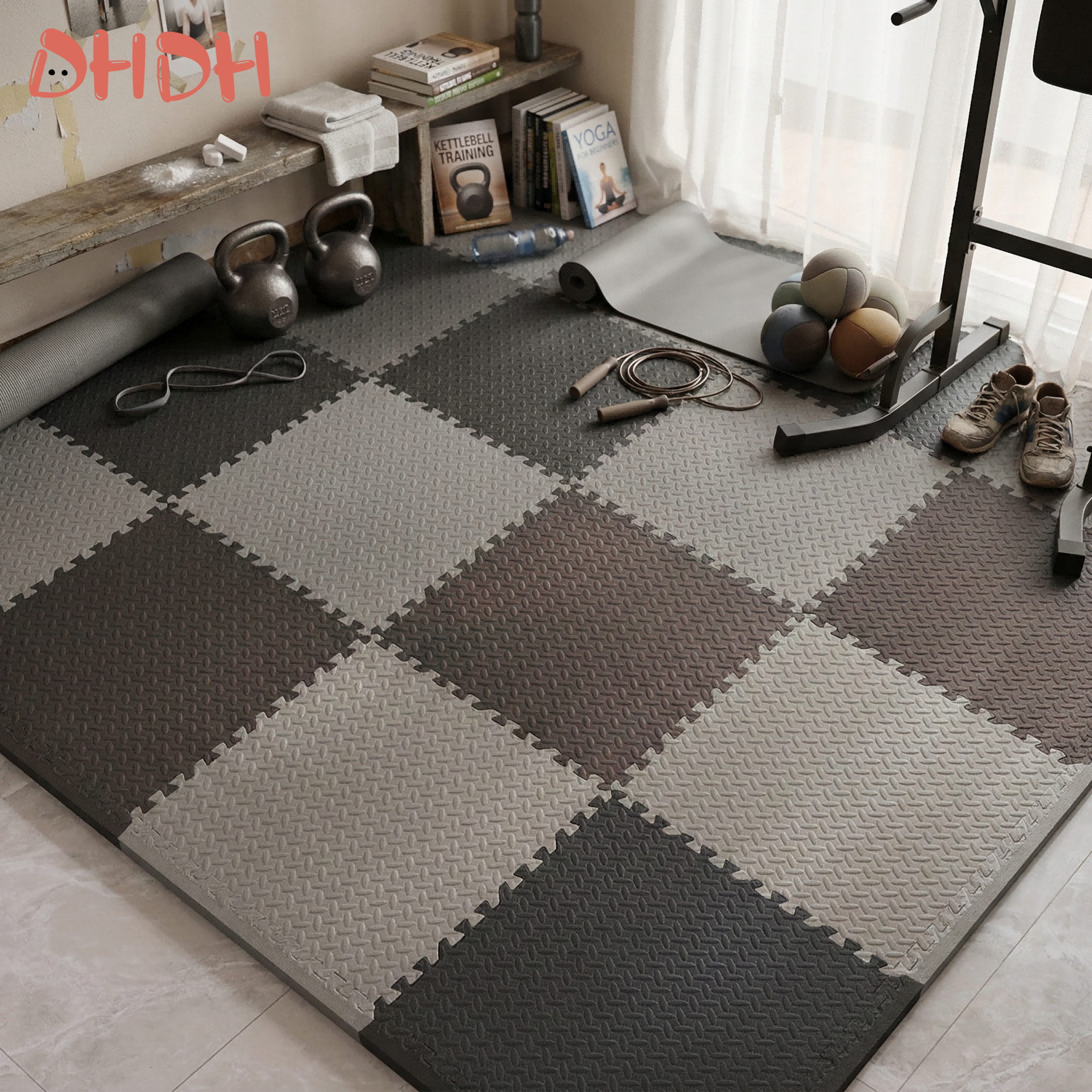 Home Gym Rubber Flooring - Gym Floor Mat for Home Workout