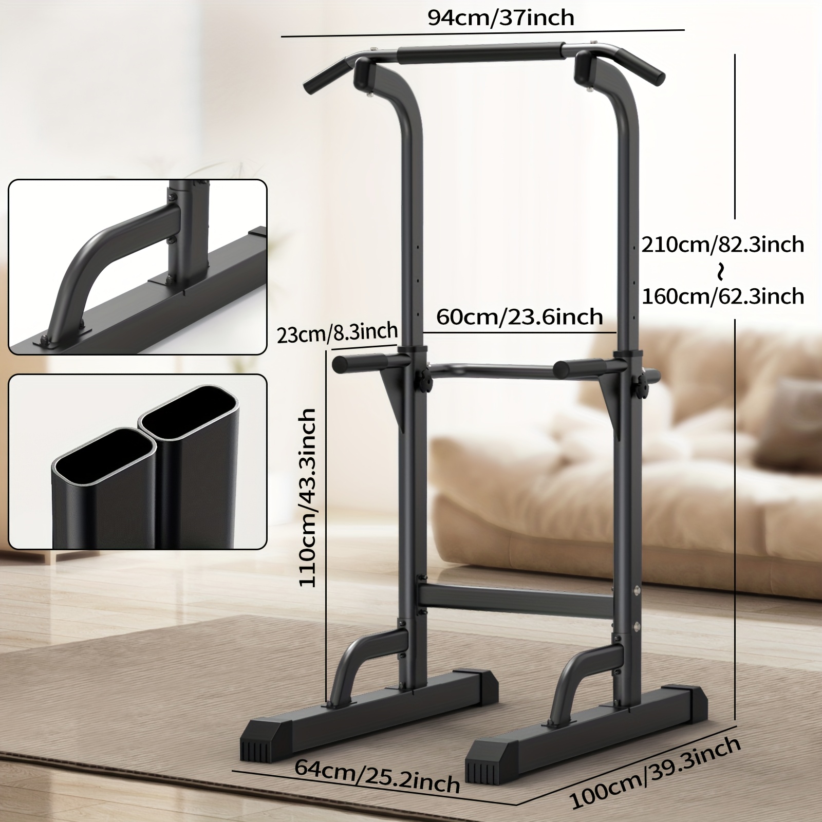 Djustable Height Power Tower D - Pull Up Bar Tower ulasan dan harga