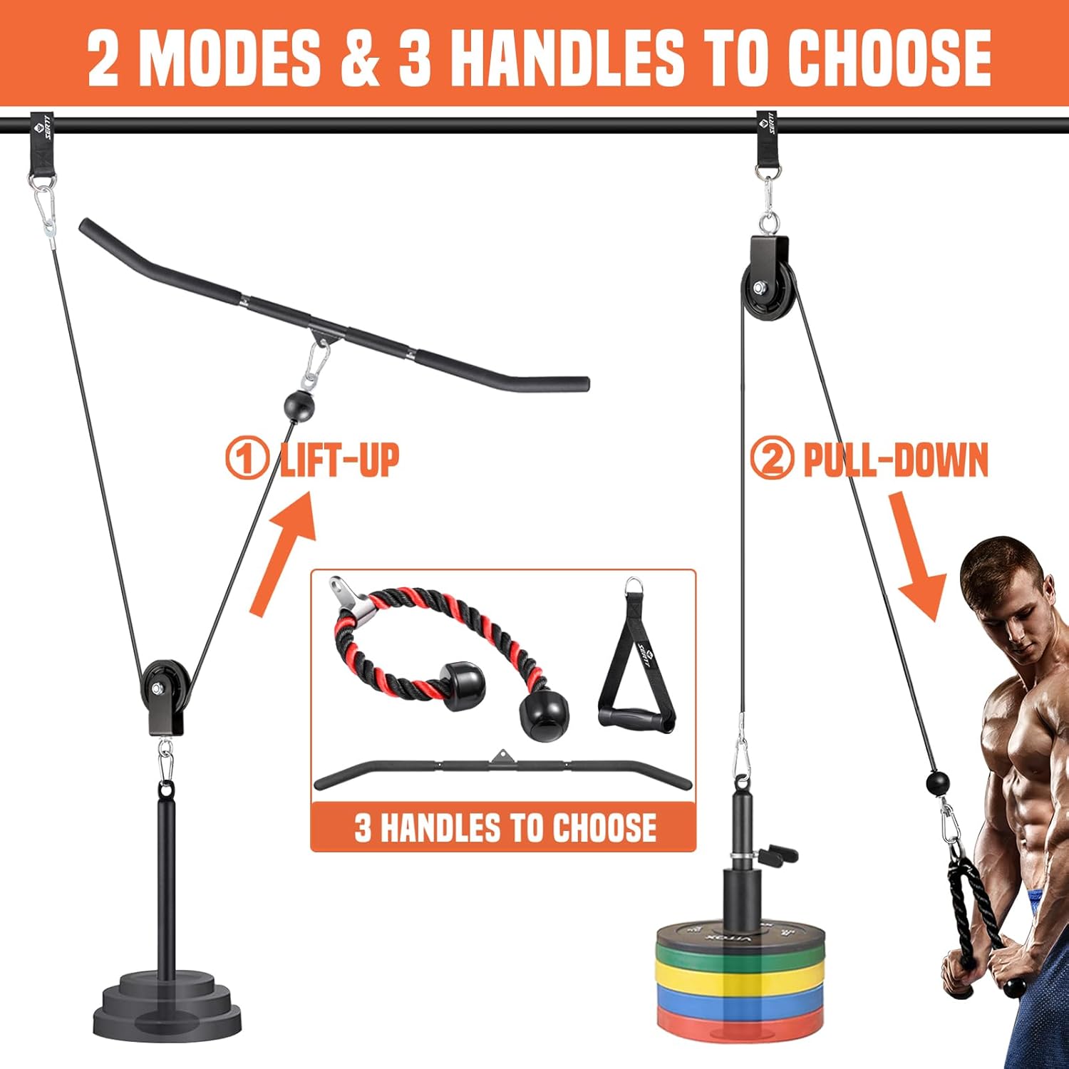Cable Pulley System Gym, Power - Home Gym Rack With Cables ulasan dan harga
