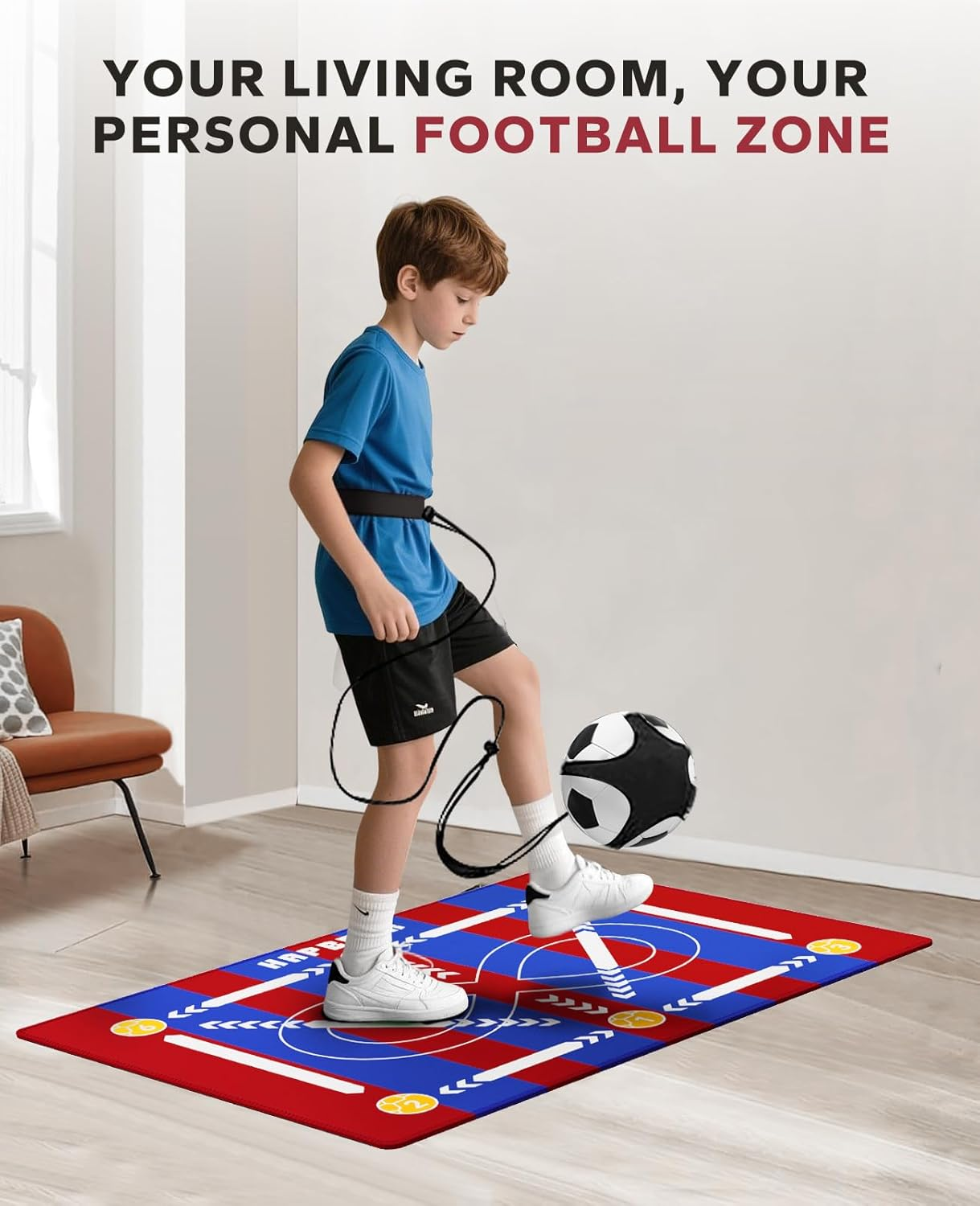 HAPBEAR Soccer Training Mat -  - Home Gym Practice ulasan dan harga