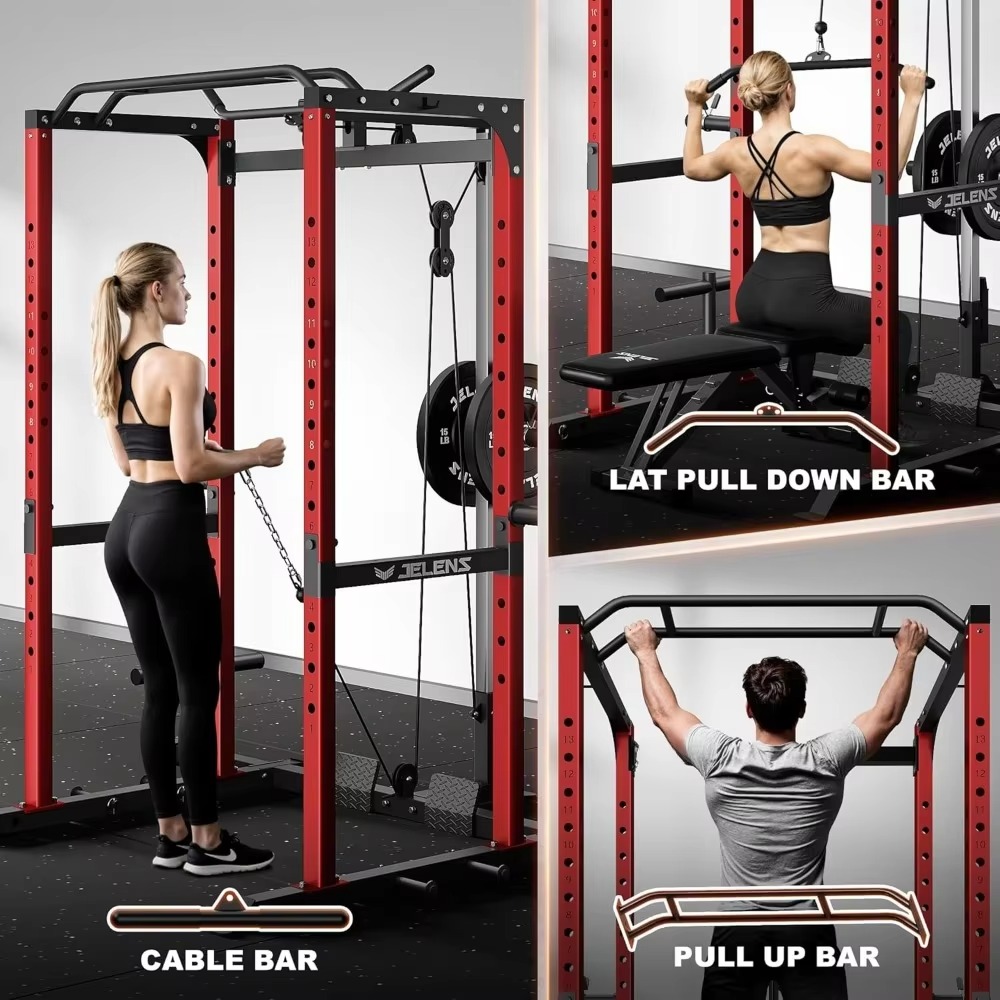 S21 Power Cage Multi-Function  - Home Gym Rack With Cables ulasan dan harga