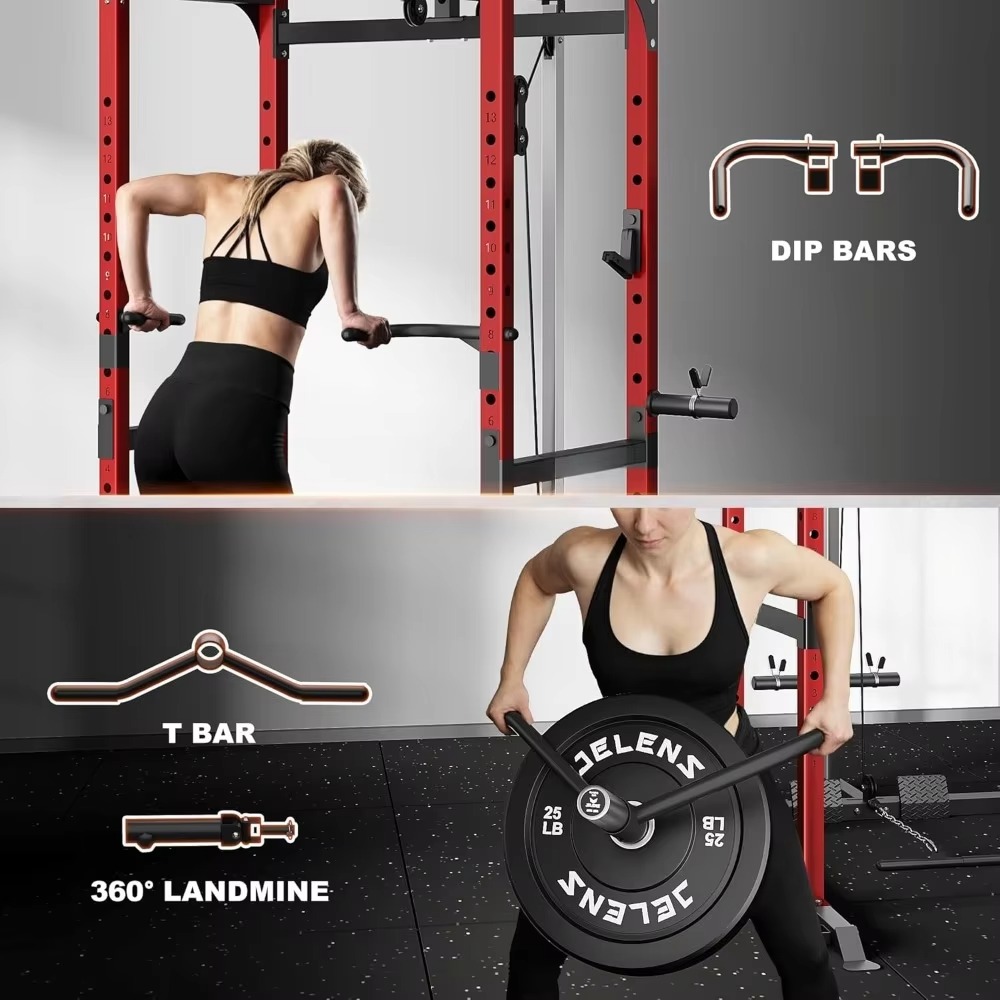 S21 Power Cage Multi-Function  - Home Gym Rack With Cables ulasan dan harga
