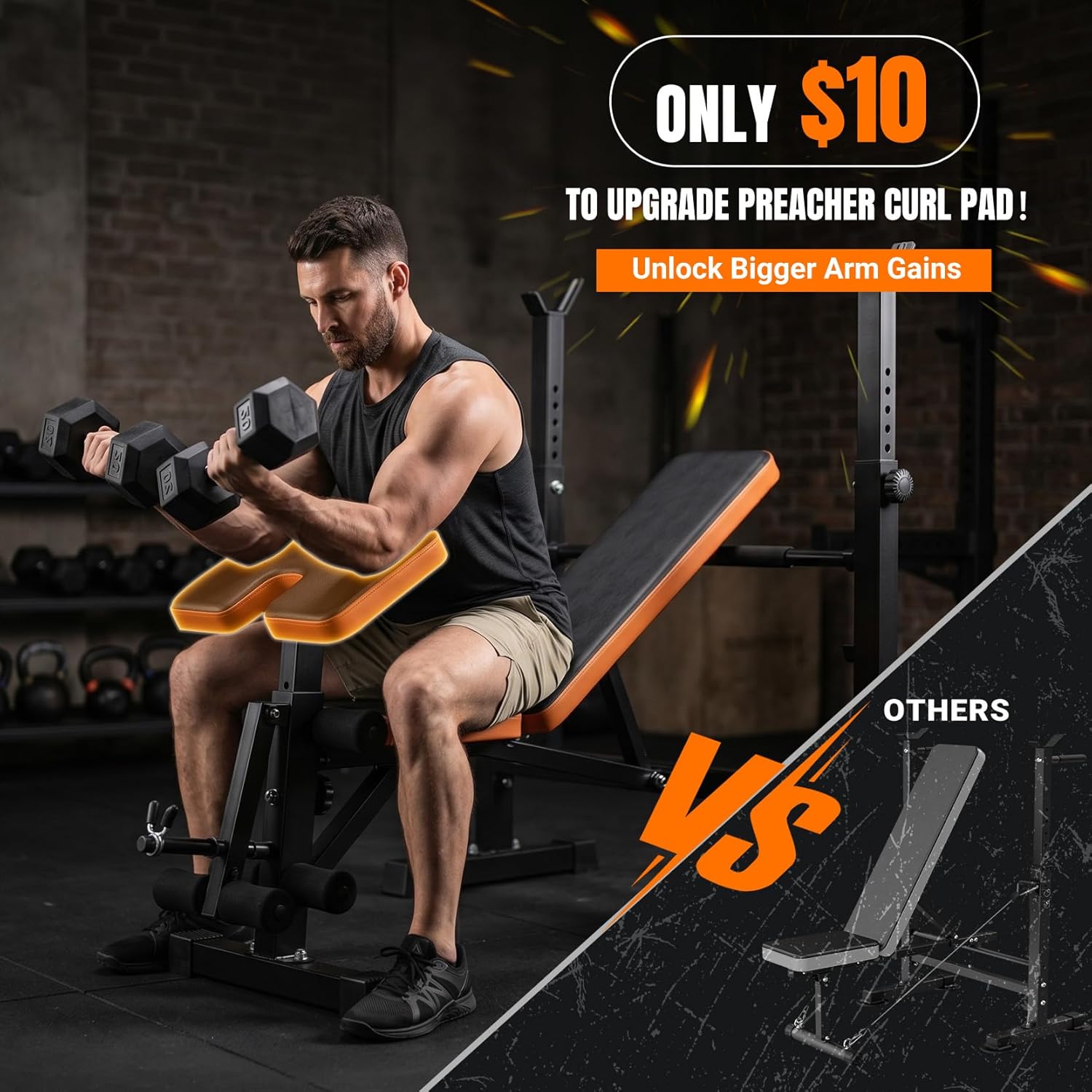 6-in-1 Space Saving Weight Ben - Home Gym Training ulasan dan harga