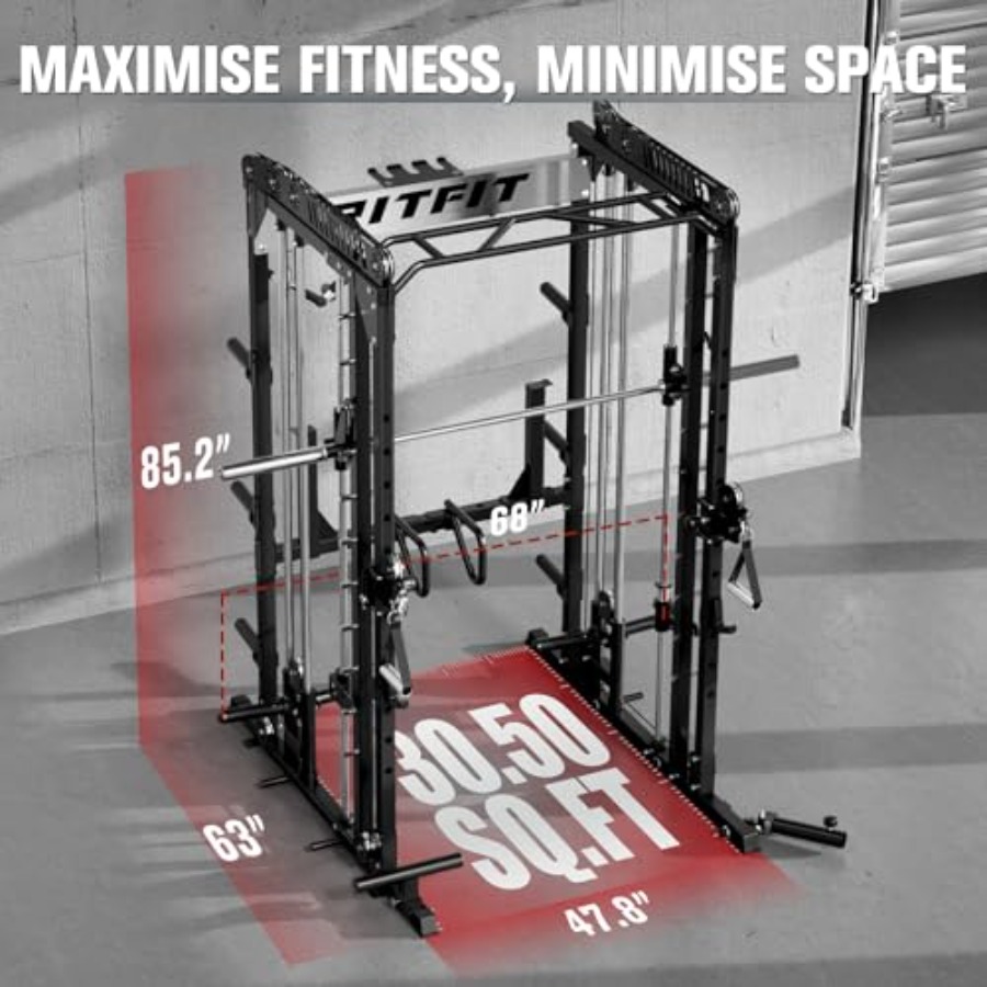 Home gym squat rack power cage - Home Gym Rack With Cables ulasan dan harga