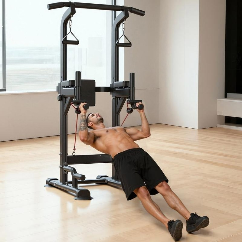 Pull Up Bar, 330 LBS Power Tow - Pull Up Bar Tower ulasan dan harga