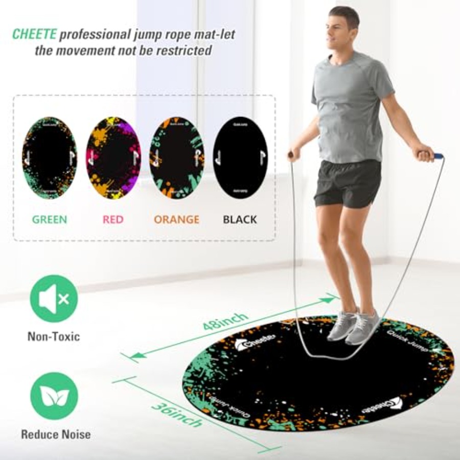 Jump Rope Mat Large Rubber Exe - Home Gym Rubber Flooring ulasan dan harga