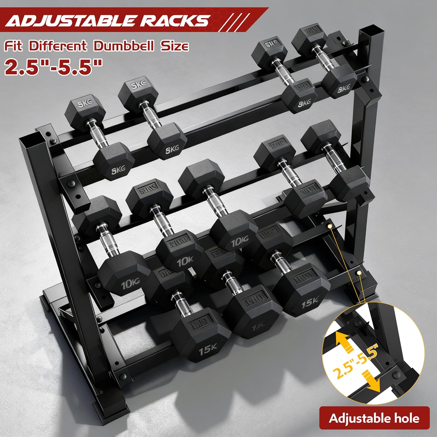 Home Gym Dumbbell Rack, Iron M - Home Gym Training ulasan dan harga