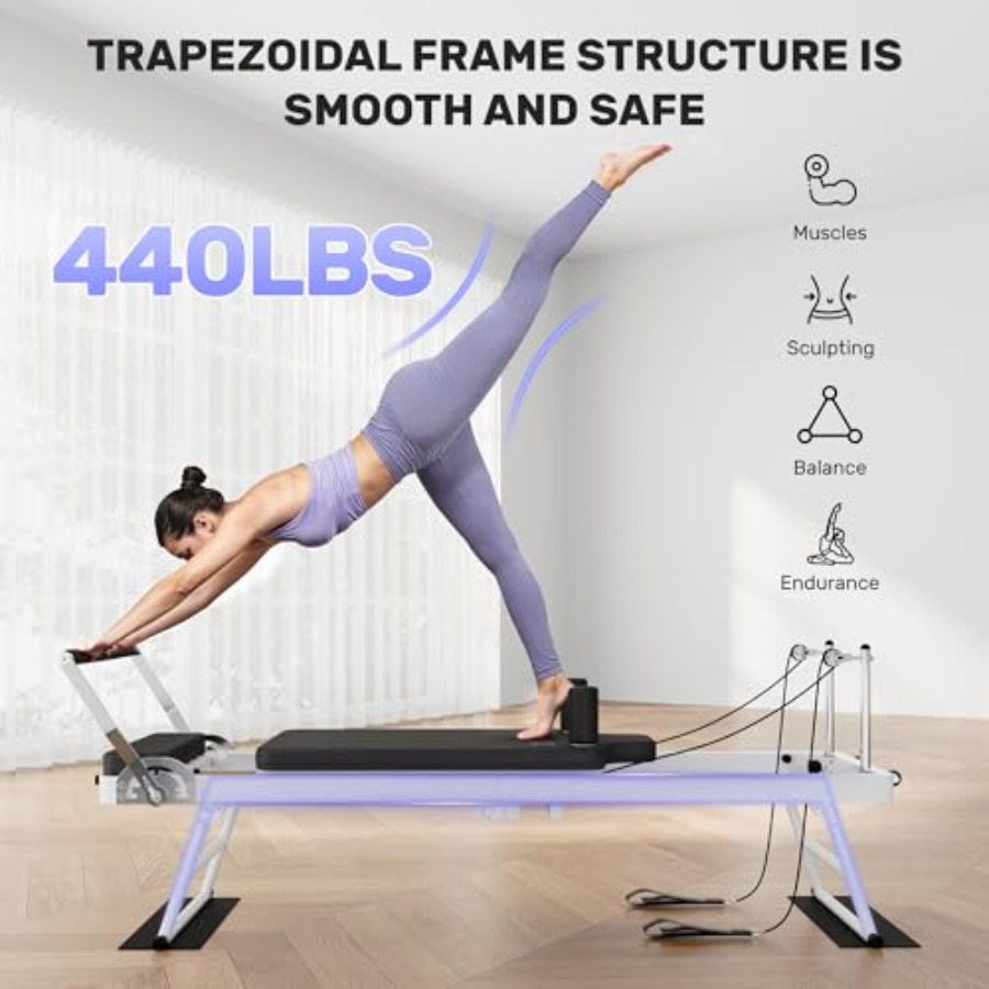 Foldable Pilates Reformer Mach - Home Gym Pilates ulasan dan harga