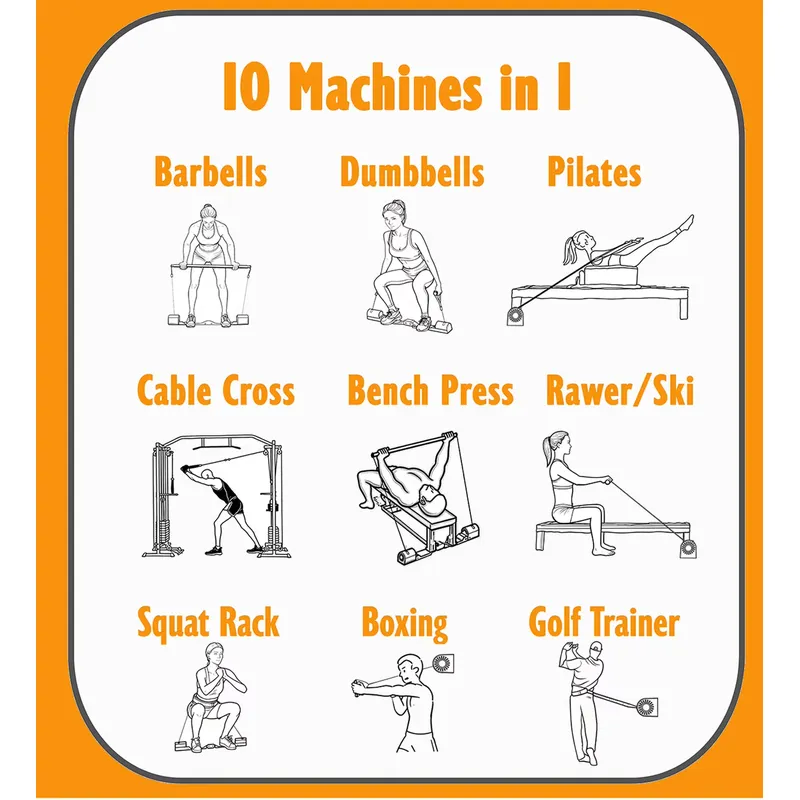 Multi Functional Gym Equipment - Home Gym Rack With Cables ulasan dan harga