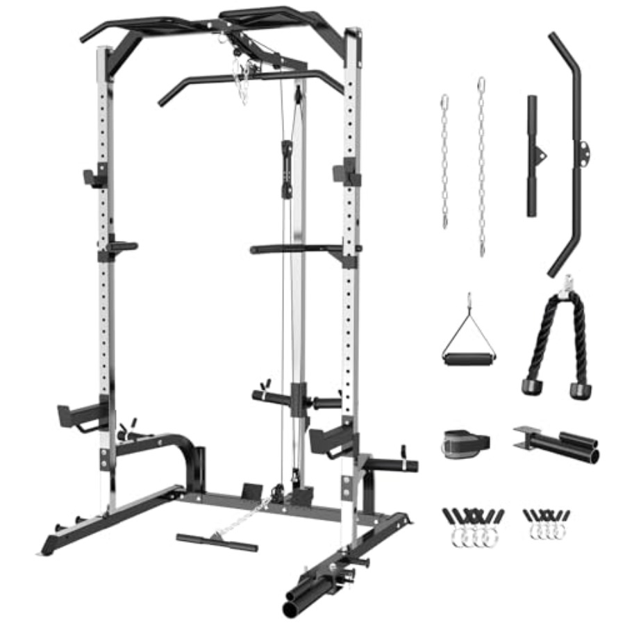Home gym power cage with steel - Home Gym Rack With Cables ulasan dan harga