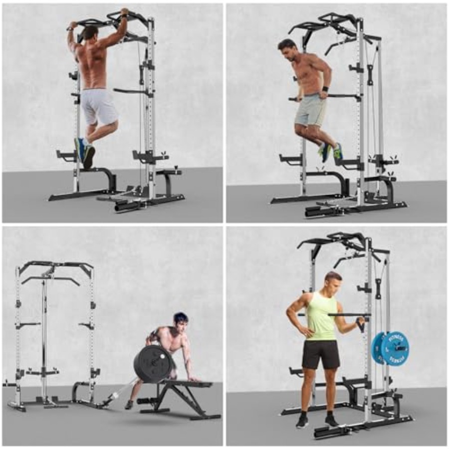 Home gym power cage with steel - Home Gym Rack With Cables ulasan dan harga