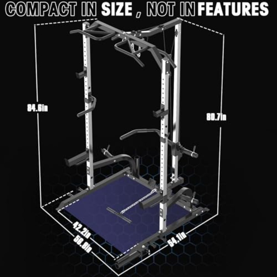 Home gym power cage with steel - Home Gym Rack With Cables ulasan dan harga