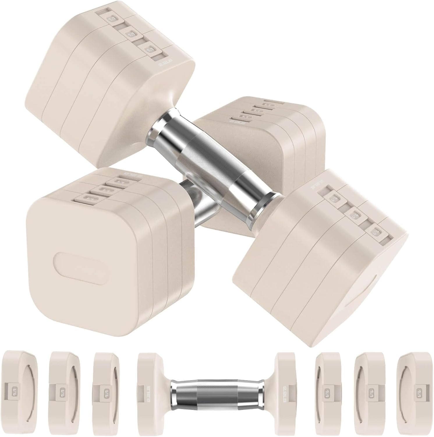 Adjustable Dumbbells Set, 22LB - Home Gym Training ulasan dan harga