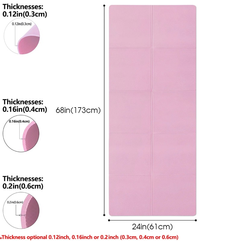 Yoga Mat Pilates Fitness Mat 3 - Home Gym Rubber Flooring ulasan dan harga
