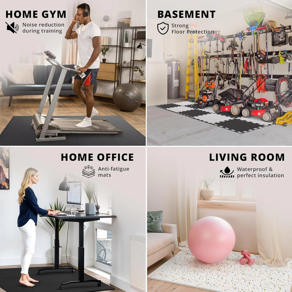 Gym Flooring Eva Soft Foam Flo - Home Gym Rubber Flooring ulasan dan harga