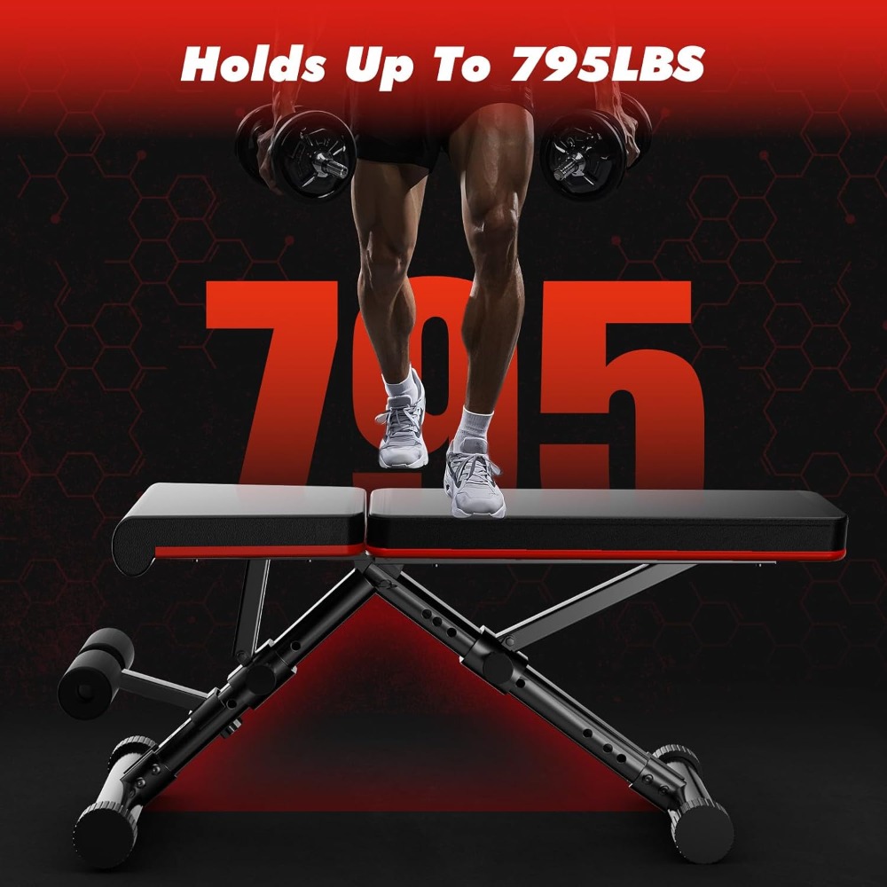 Adjustable Weight Bench for Ho - Home Gym Weight ulasan dan harga