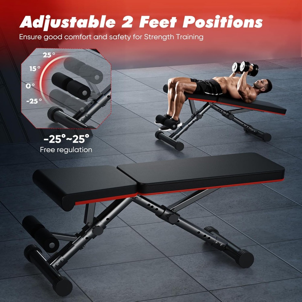 Adjustable Weight Bench for Ho - Home Gym Weight ulasan dan harga