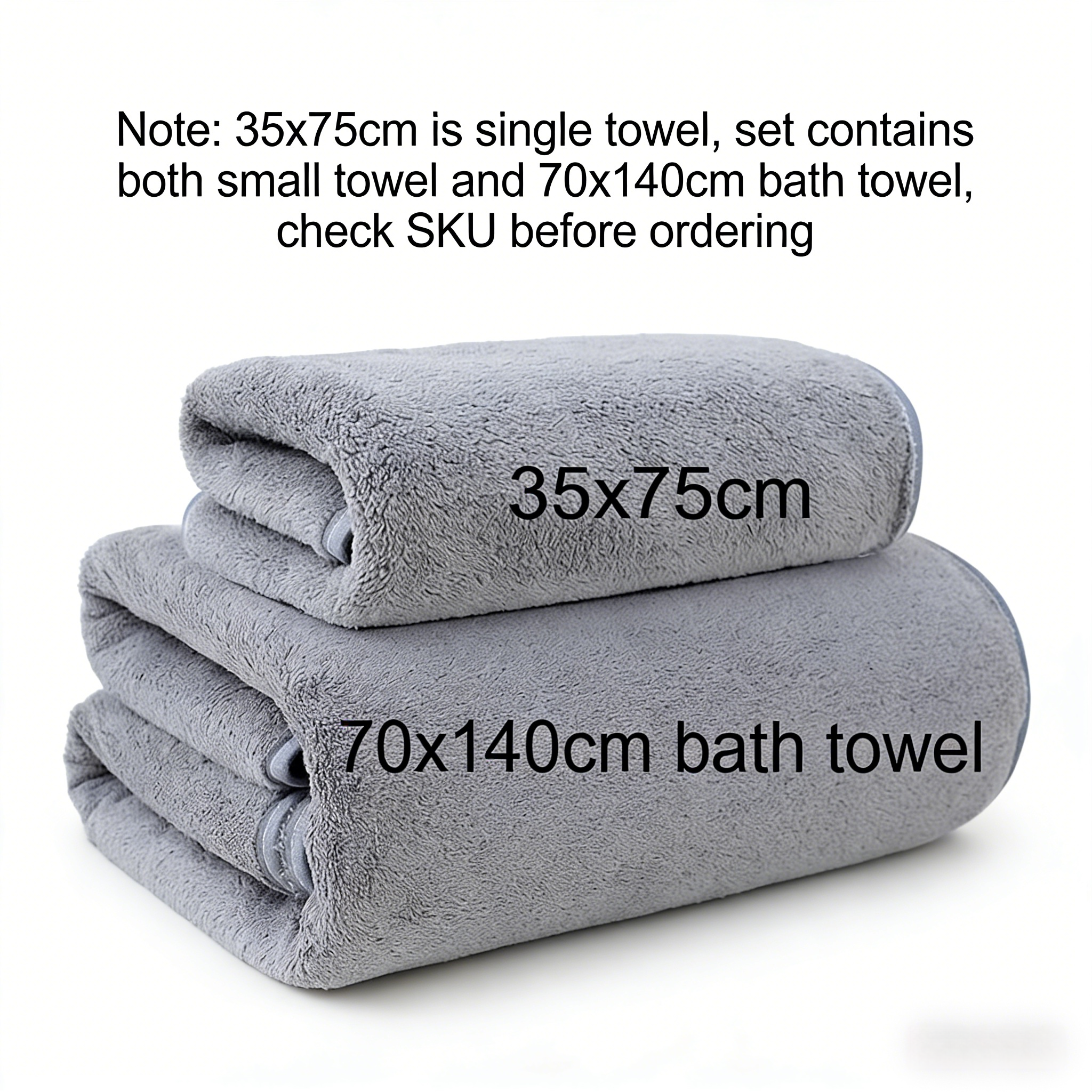Coral Fleece Thickened Towel a - Home Gym Mma ulasan dan harga
