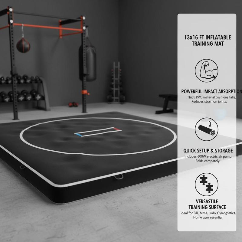 Inflatable Grappling Pad 13x13 - Home Gym Practice ulasan dan harga