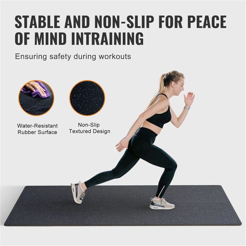 Interlocking Foam Rubber Worko - Home Gym Rubber Flooring ulasan dan harga