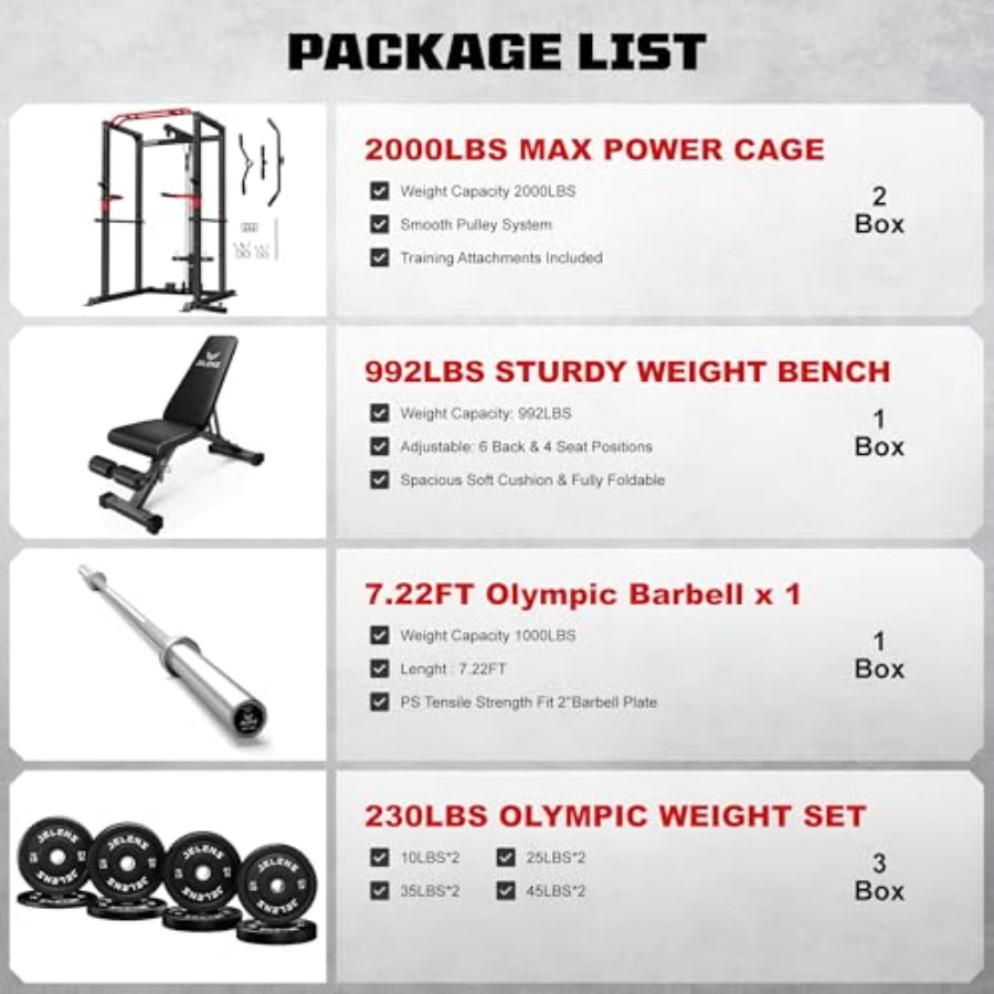 Home gym power cage: steel, bl - Home Gym Power Rack ulasan dan harga
