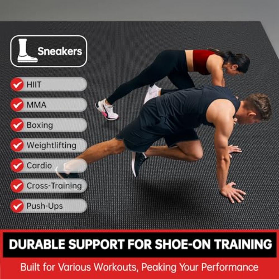 Extra Large Exercise Mat, 8'x6 - Home Gym Mma ulasan dan harga