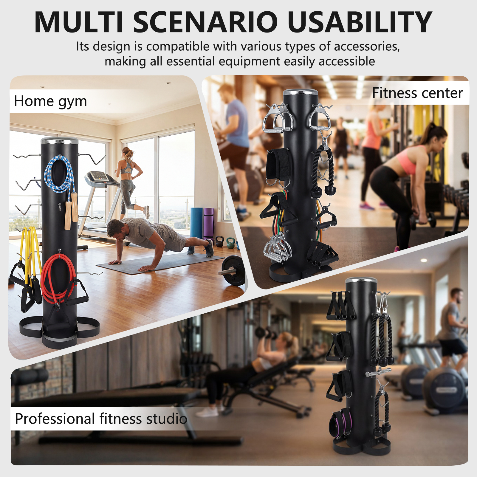 Vertical Gym Fitness Accessori - Home Gym Rack With Cables ulasan dan harga