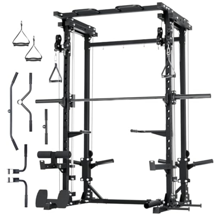 Home gym power rack with dual  - Home Gym Rack With Cables ulasan dan harga