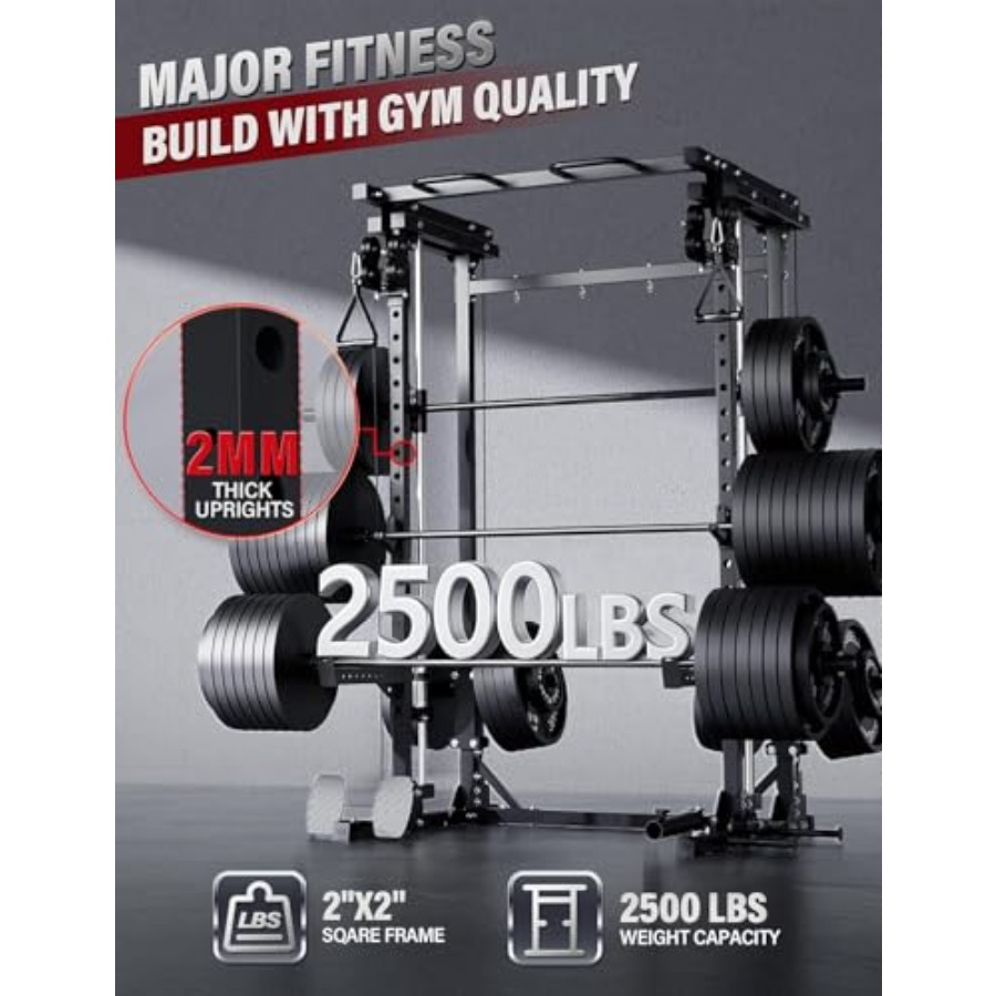 Home gym power rack with dual  - Home Gym Rack With Cables ulasan dan harga