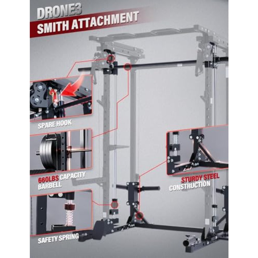 Home gym power rack with dual  - Home Gym Rack With Cables ulasan dan harga