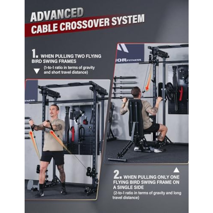 Home gym power rack with dual  - Home Gym Rack With Cables ulasan dan harga