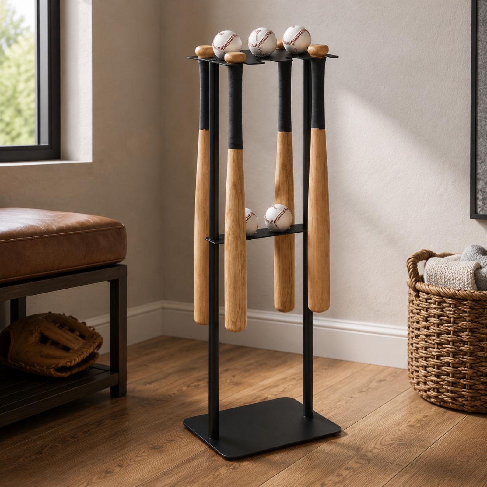 Metal Baseball Display Rack Mo - Home Gym Usa ulasan dan harga
