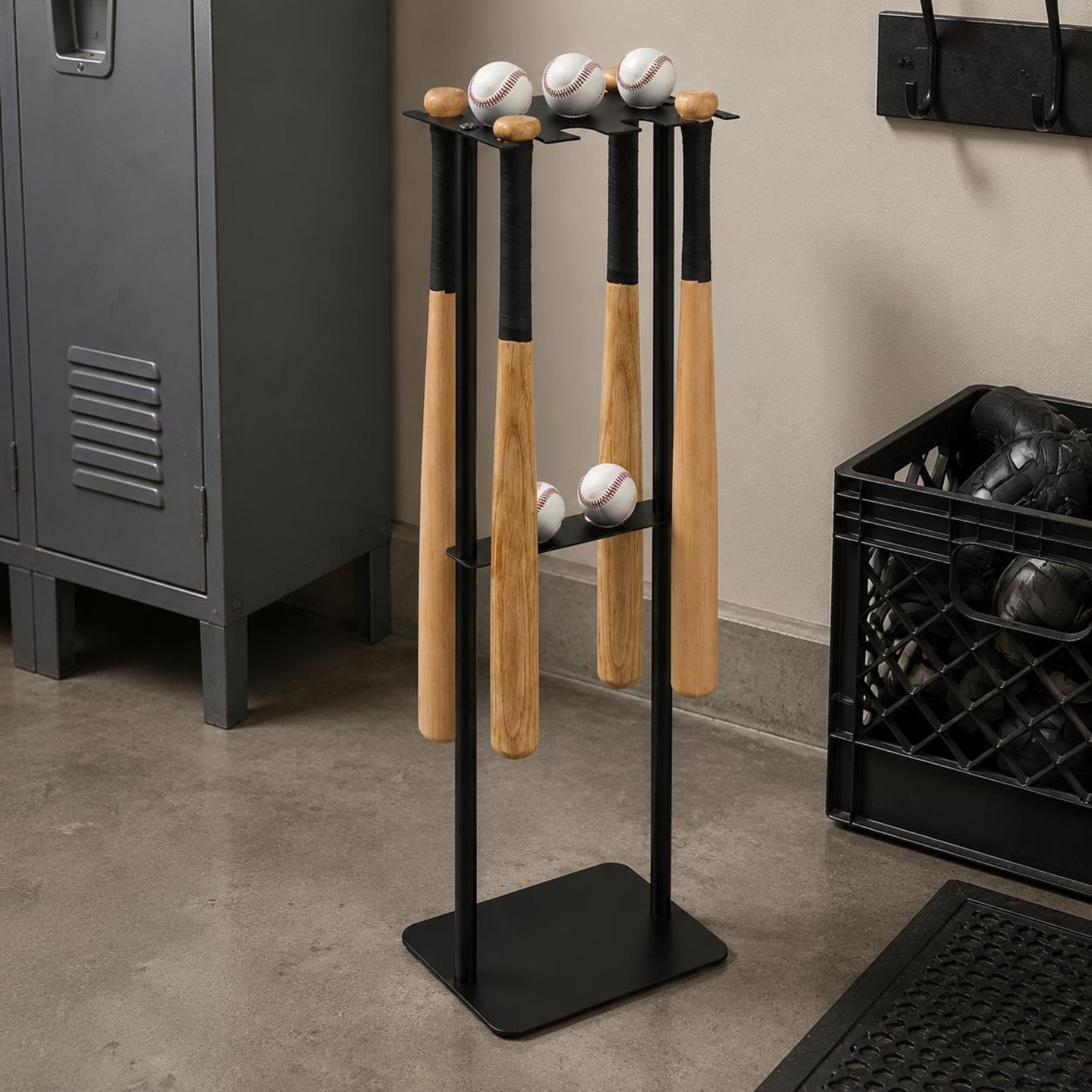 Metal Baseball Display Rack Mo - Home Gym Usa ulasan dan harga