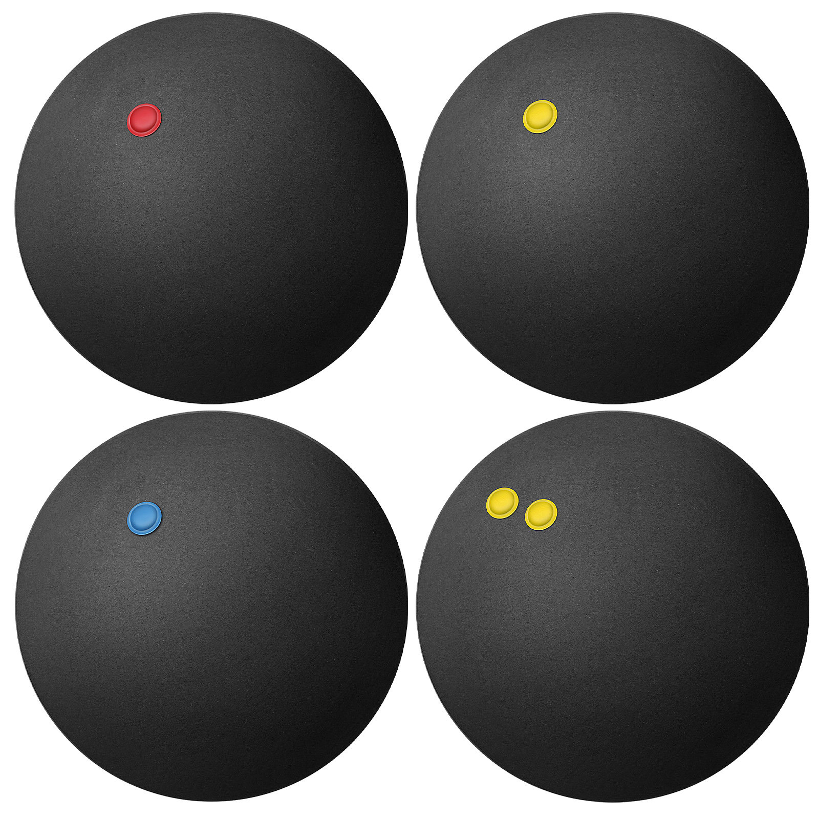 4Pcs Squash Balls Blue Assorte - Home Gym Practice ulasan dan harga