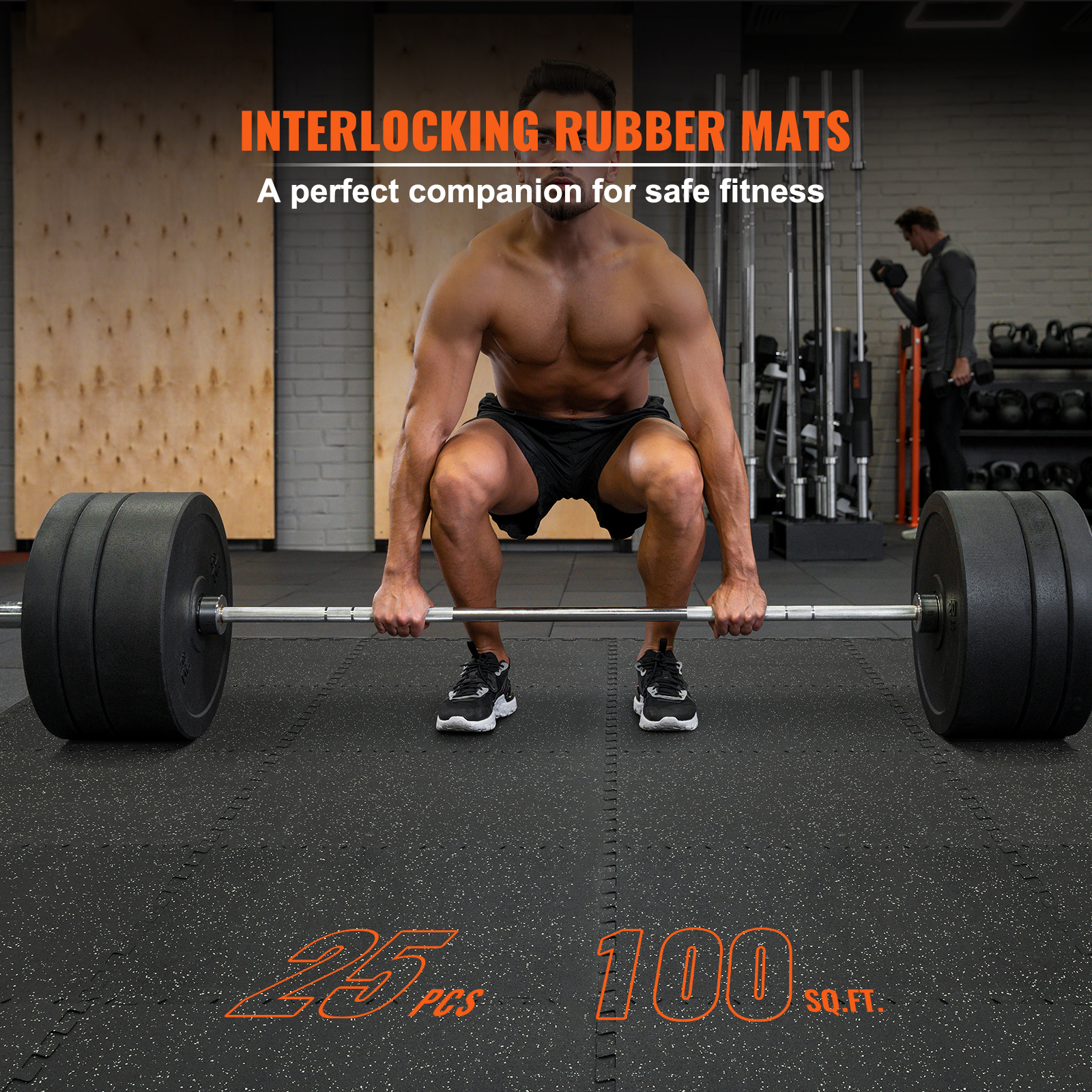 25/12/6 PCS 1/2 inch Thick Gym - Home Gym Rubber Flooring ulasan dan harga