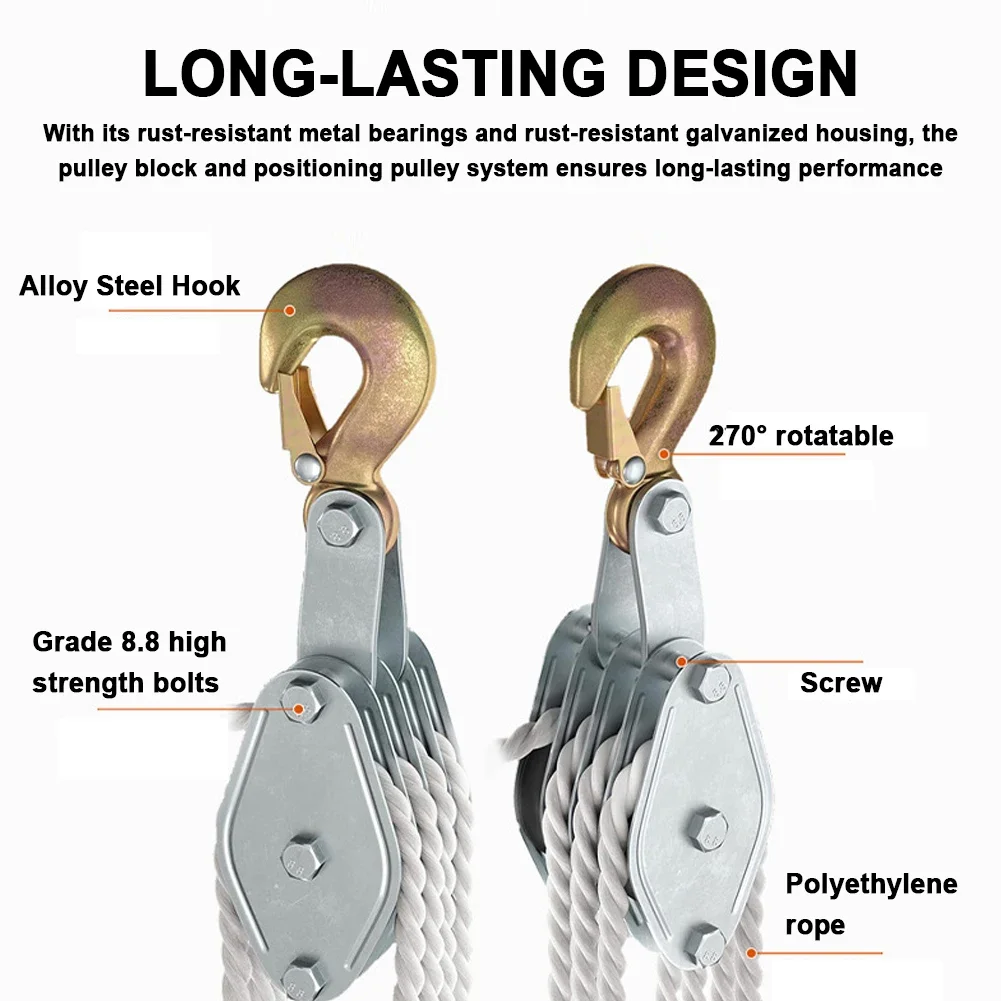 270° Rotatable Rope Pulley Blo - Pull Up Bar Tower ulasan dan harga