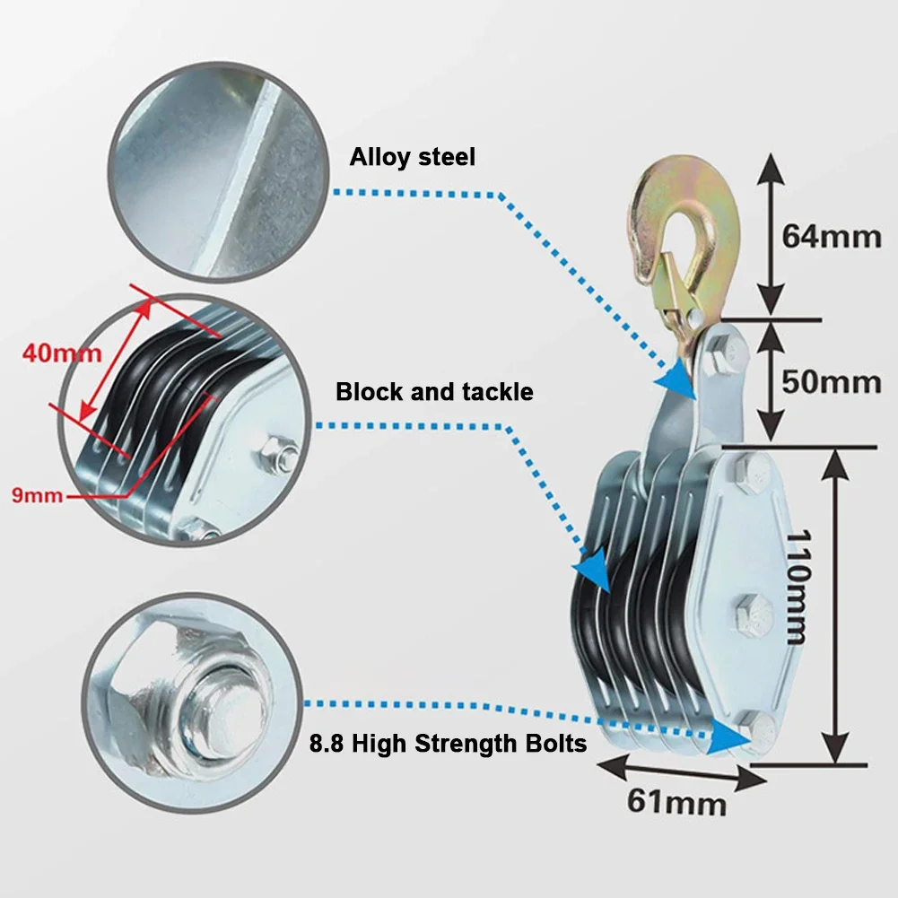 270° Rotatable Rope Pulley Blo - Pull Up Bar Tower ulasan dan harga