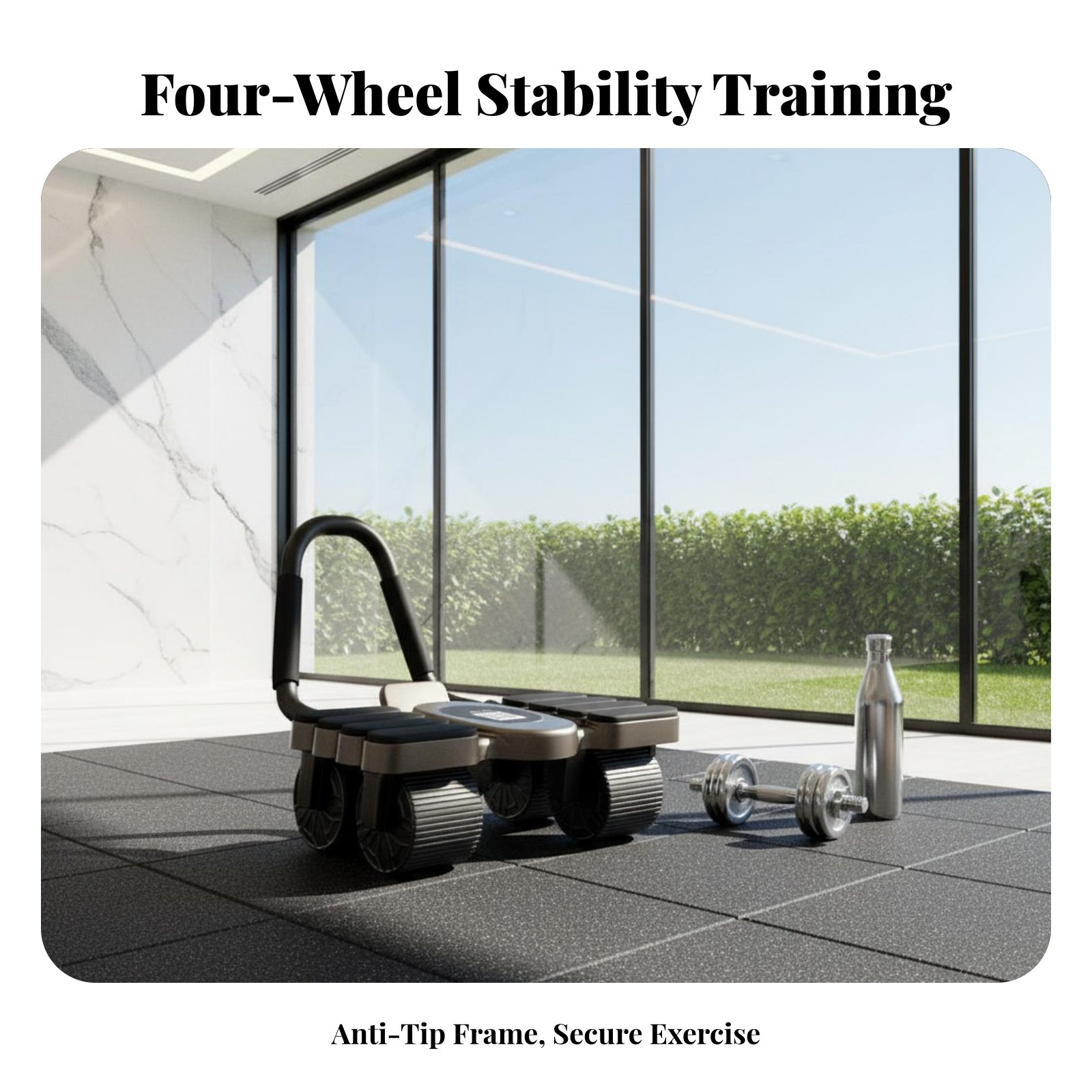 Abdominal Muscle 4-Wheel Stabi - Home Gym Second ulasan dan harga