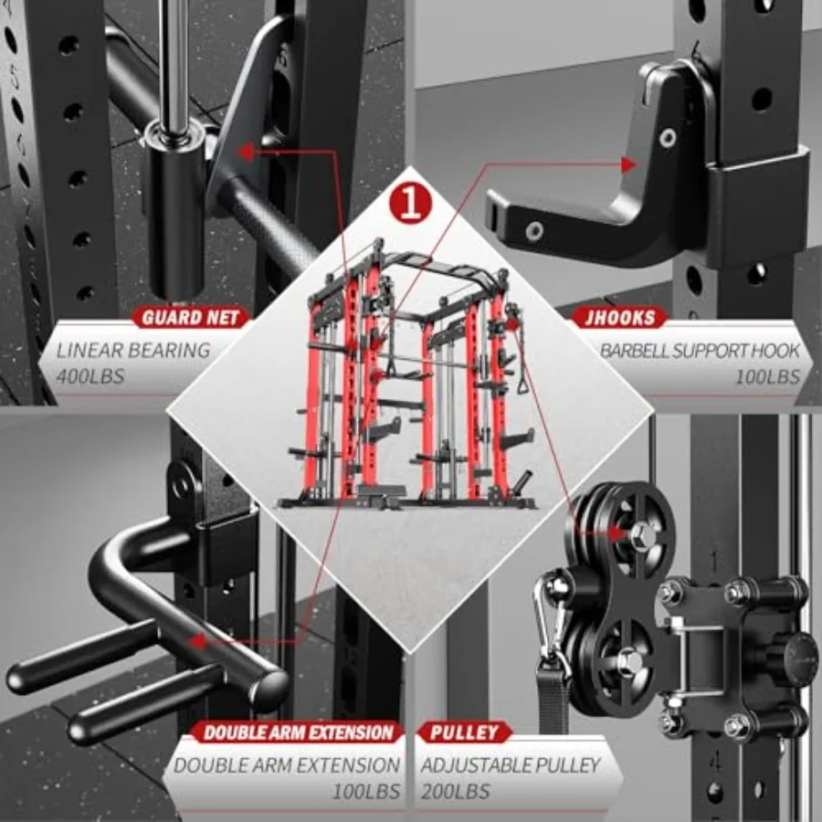 Home gym power rack with Smith - Home Gym Rack With Cables ulasan dan harga