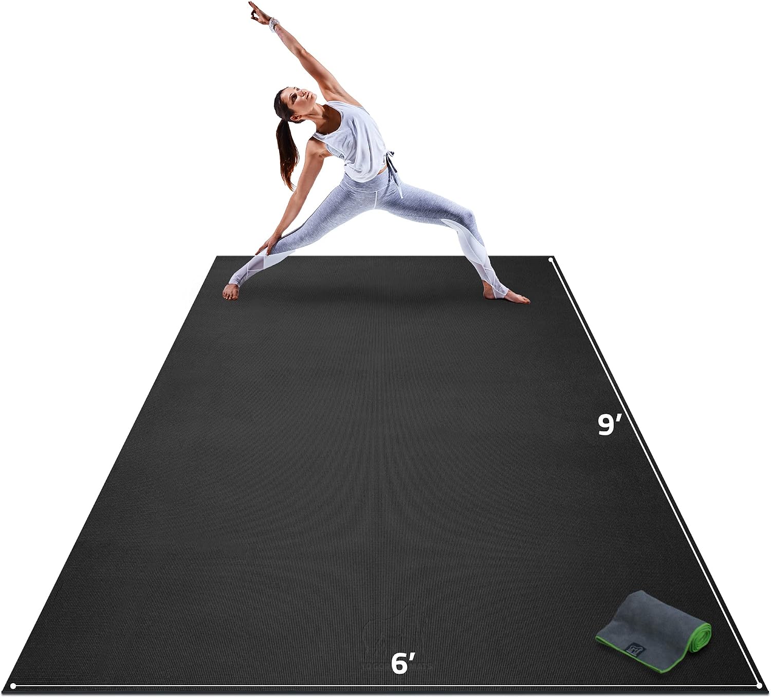 Extra Large Yoga Mat 9x6/12x6/ - Home Gym Rubber Flooring ulasan dan harga