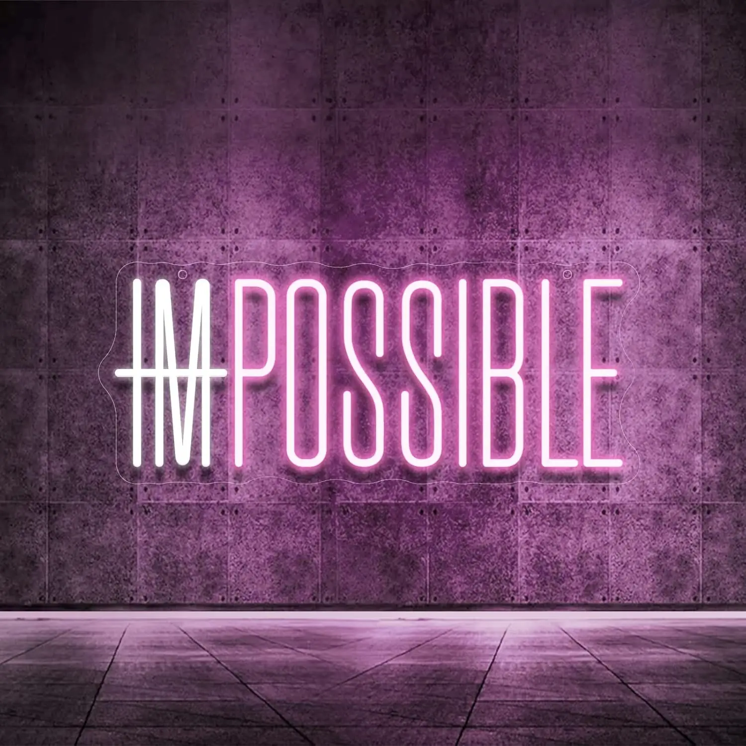 I'm Possible Neon Sign Party D - Home Gym Studio ulasan dan harga
