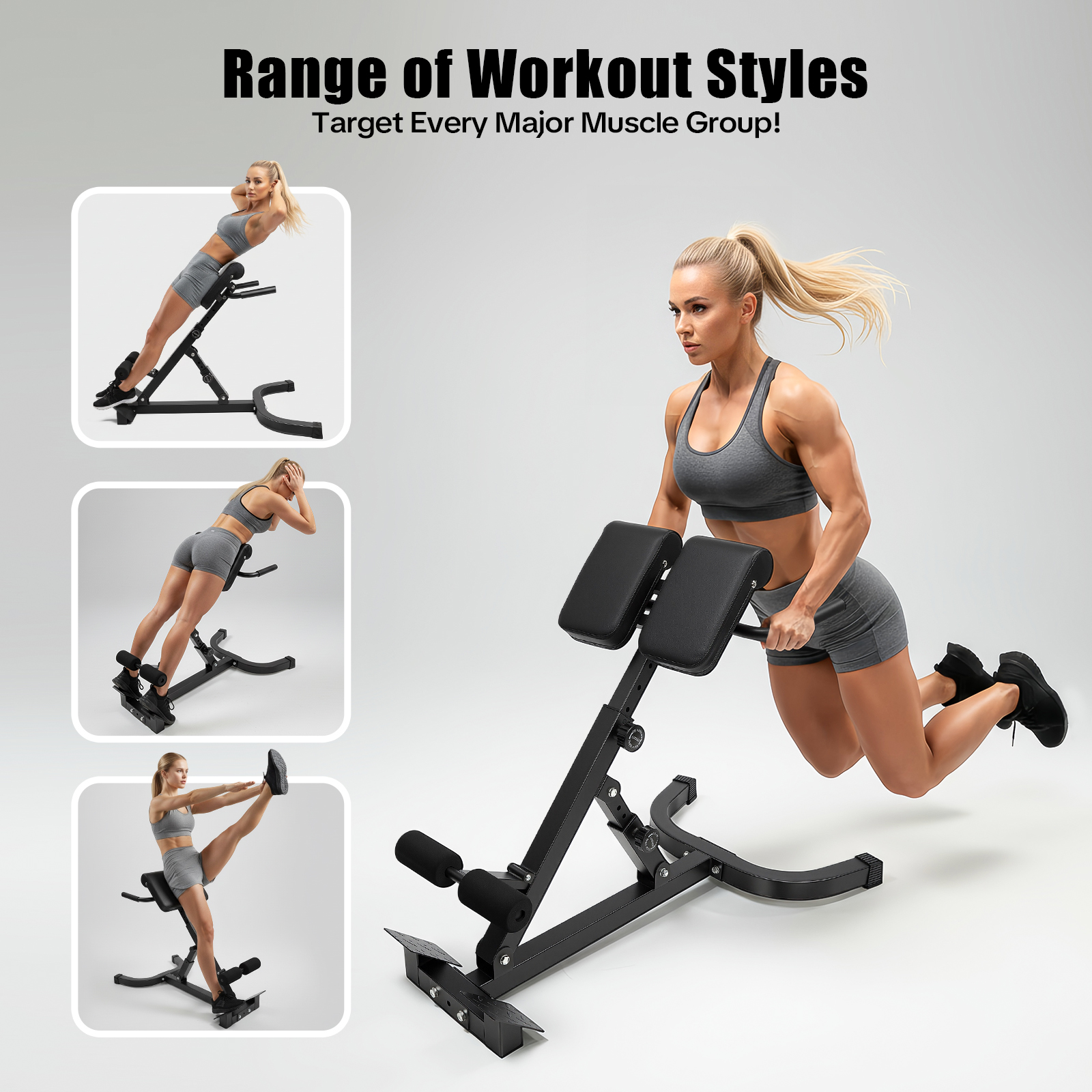 Adjustable Roman Chair Foldabl - Home Gym Bench ulasan dan harga