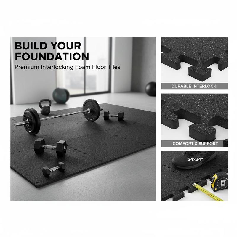 EVA Interlocking Foam Floor Ti - Home Gym Studio ulasan dan harga