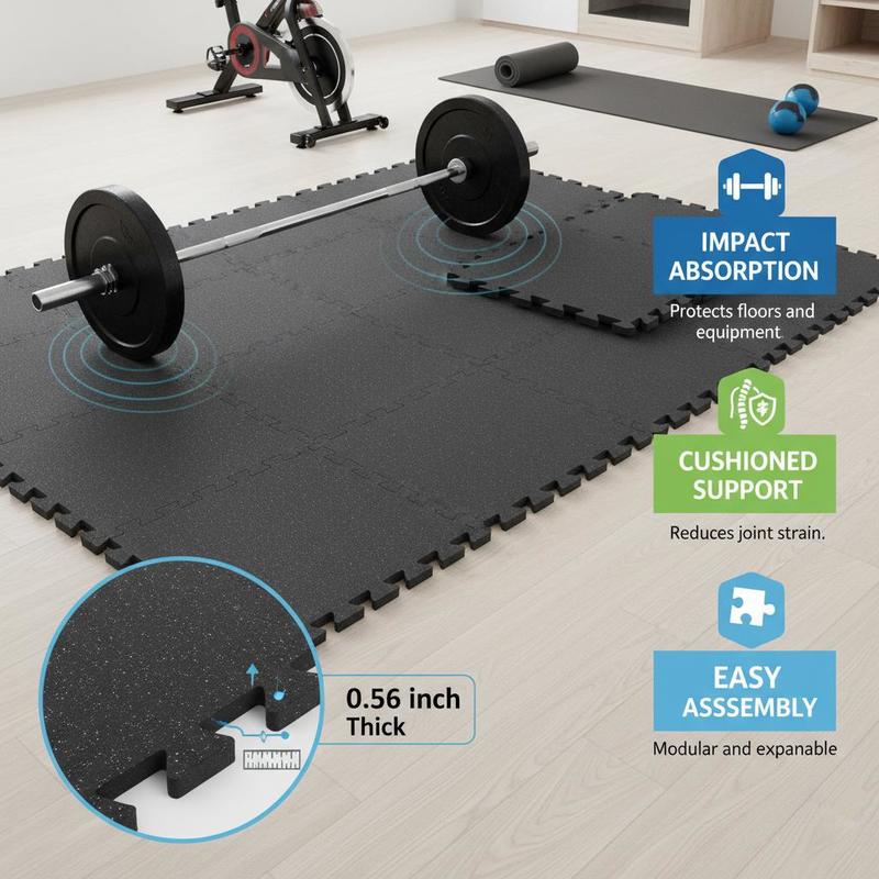 EVA Interlocking Foam Floor Ti - Home Gym Studio ulasan dan harga